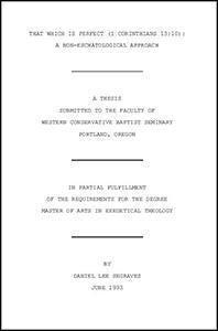 That Which is Perfect