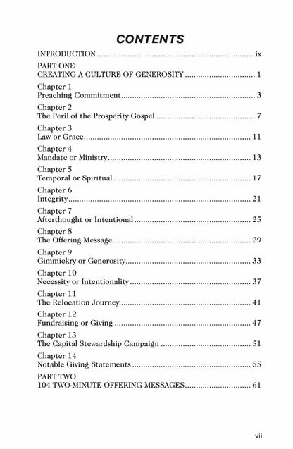 A Culture of Generosity