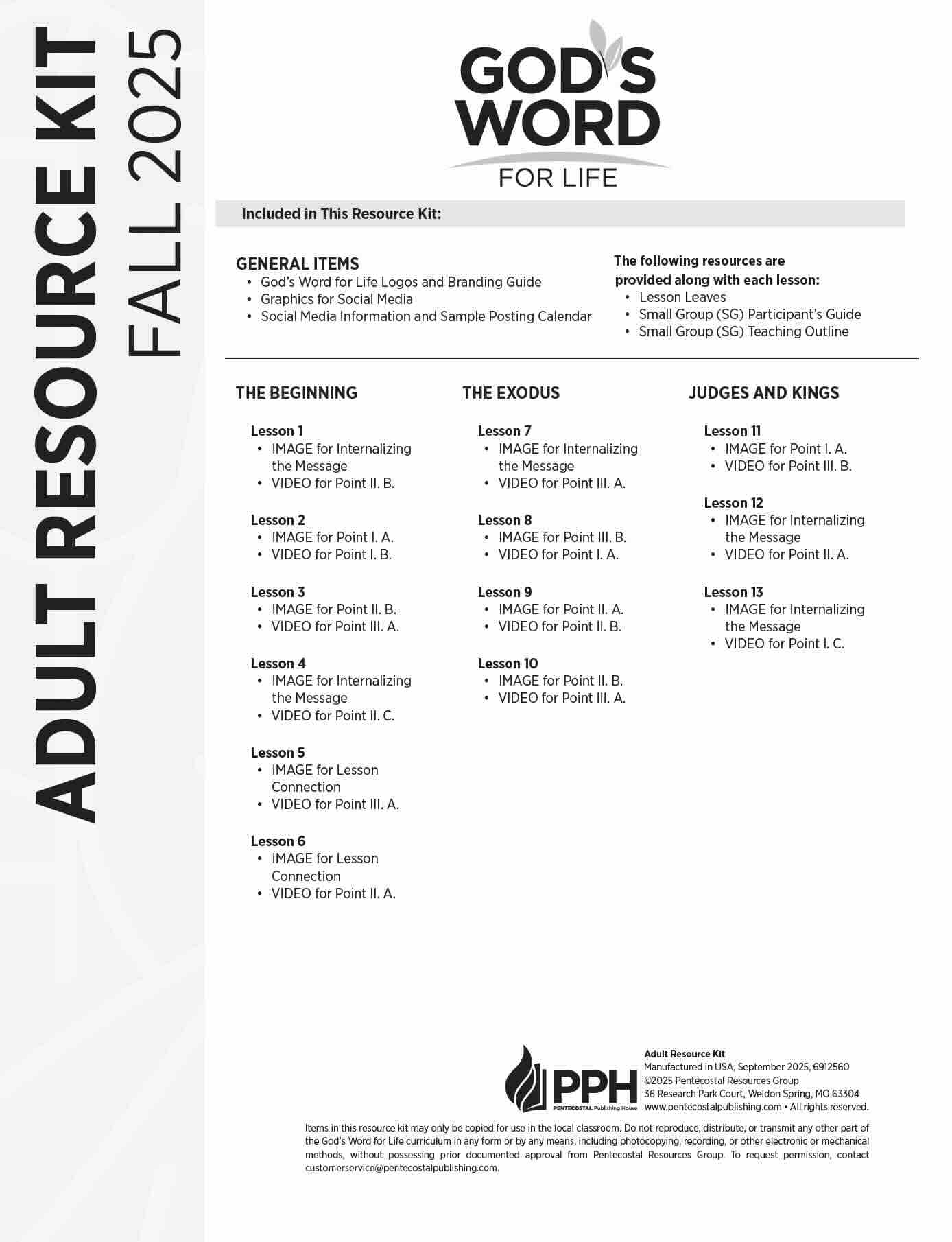 Adult Resource Kit (Digital) Fall 2025