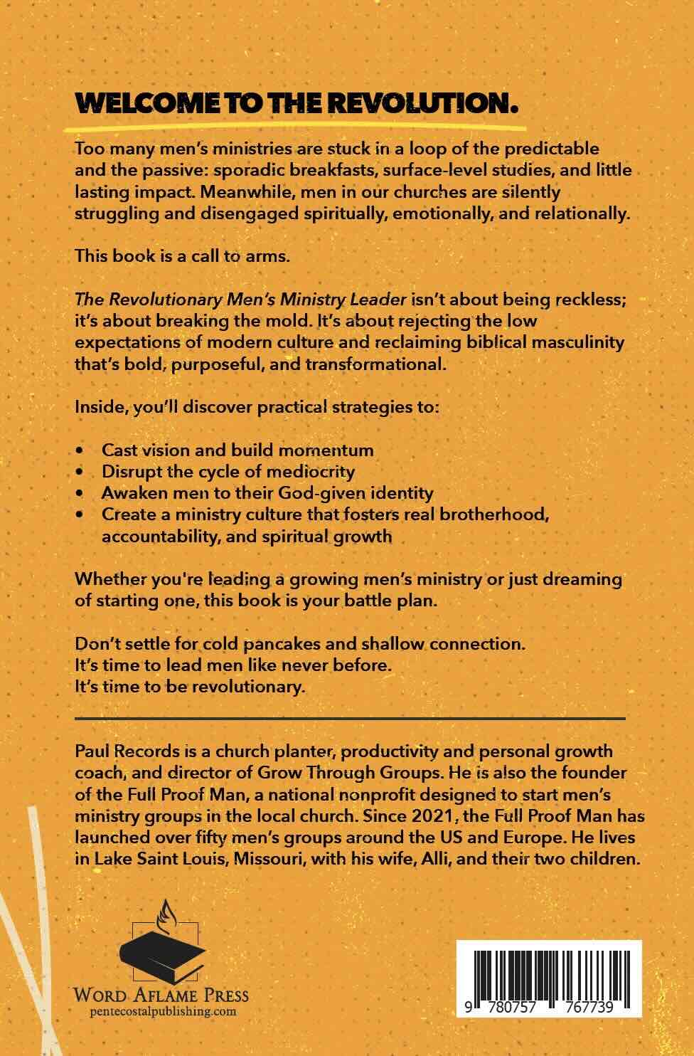 The Revolutionary Men's Ministry Leader